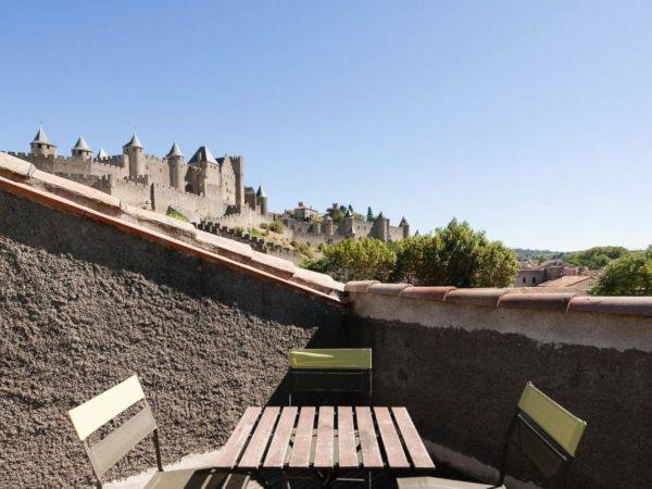 Hôtel Carcassonne avec jardin et terrasse - Hôtel du Pont Vieux